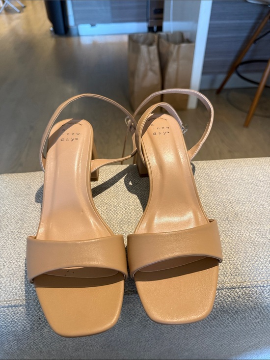 a new day Shoes - a new day Tan Strappy Block Heel Sandals